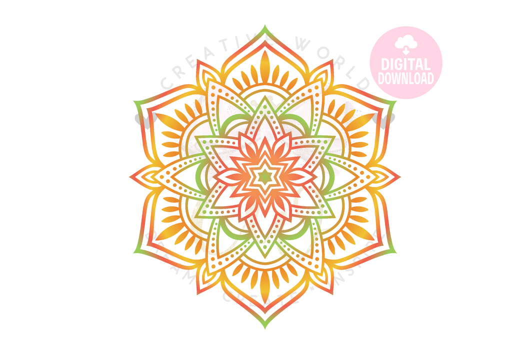 Mandala | Mandala SVG | Ombre SVG | Boho SVG