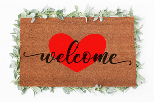 Welcome Heart Doormat svg | Welcome svg | Doormat svg | Home Decor svg