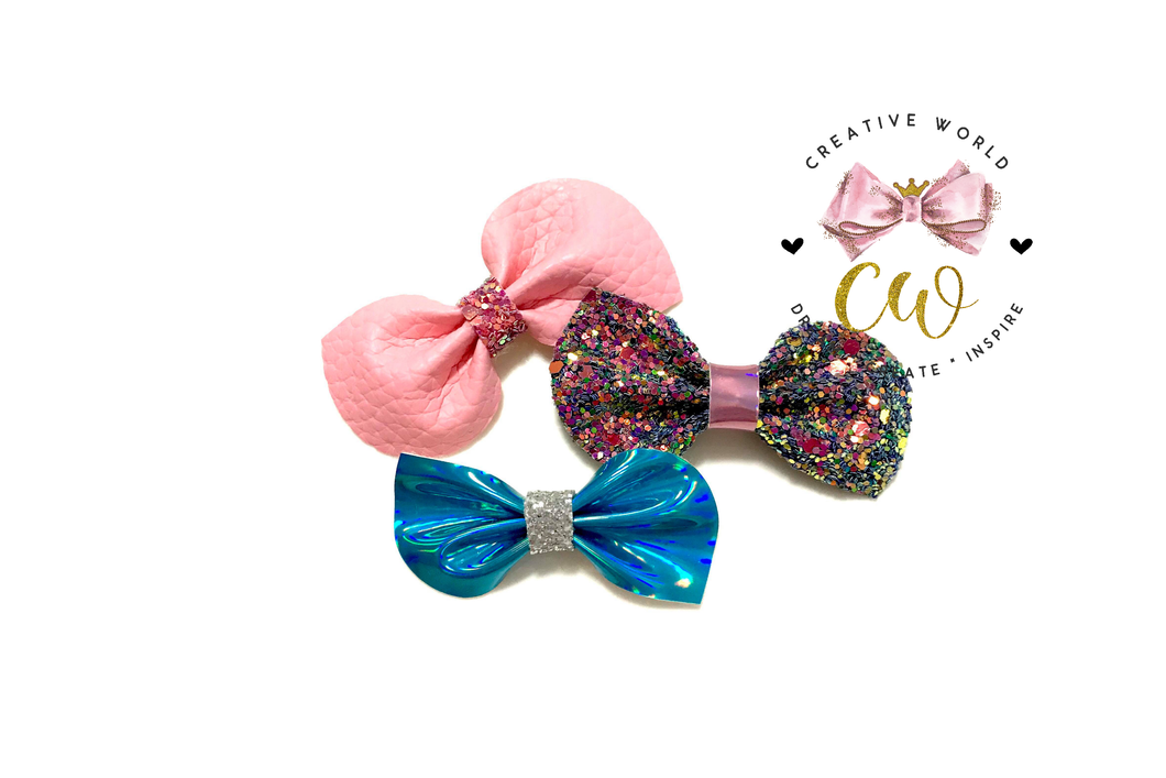 Adorable Pinch Hair Bow Template ~ 3 Sizes | CWC064