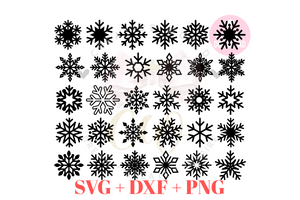 30 x Snowflakes svg | Snowflake svg