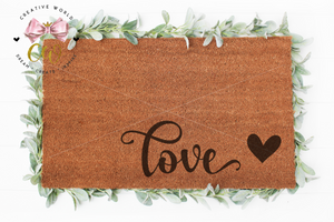 Love Doormat svg | Valentine's Day Doormat svg | Home Decor svg