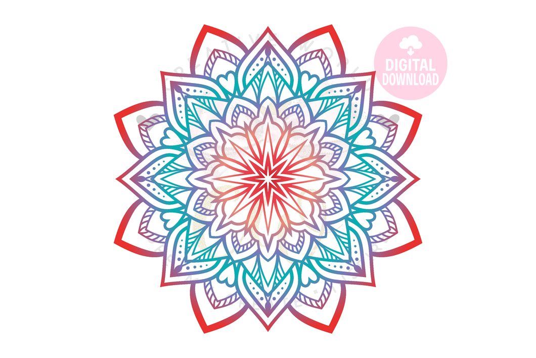 Mandala | Mandala SVG | Ombre SVG | Boho SVG