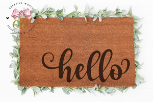 Hello Doormat svg | Hello svg | Welcome svg | Home Decor svg