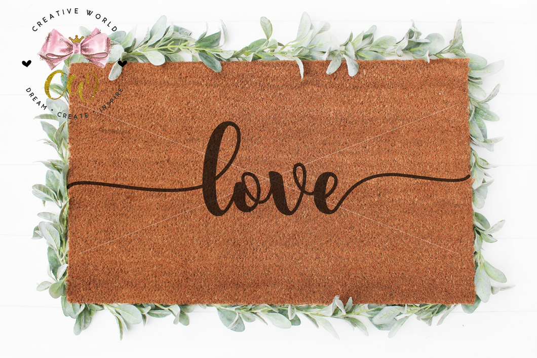 Love Doormat svg | Valentine's Day Doormat svg | Home Decor svg