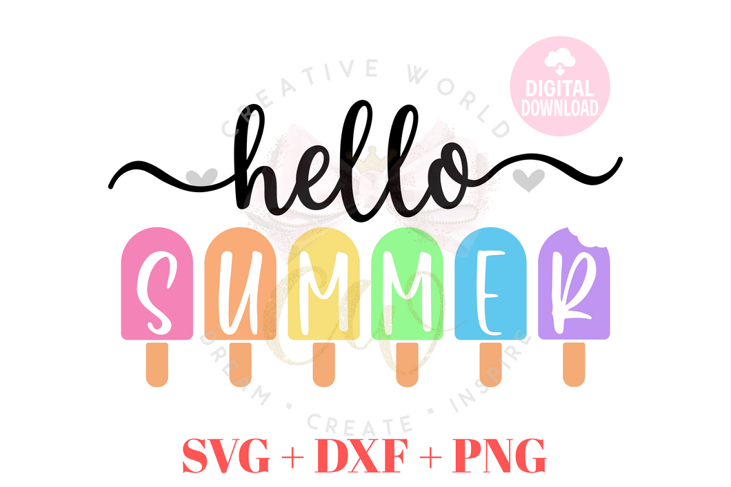 Hello Summer svg | Hello Summer | Summer svg