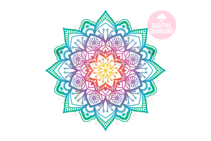 Mandala | Mandala SVG | Ombre SVG | Boho SVG