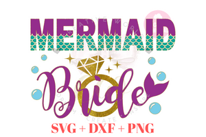 Mermaid Bride svg | Mermaid svg | Bride svg