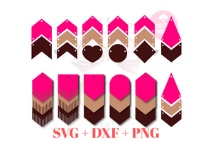 Earring Template | Laser cut Earring svg | ET009