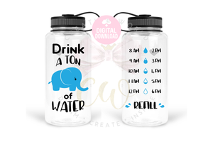 Drink a Ton of Water svg | Water Tracker svg