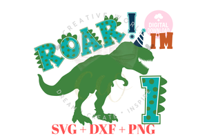 1st Birthday SVG | Dinosaur Birthday SVG | First Birthday