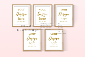 Natural Frame Mockup - Frame Mockup for Wall Art - WF024