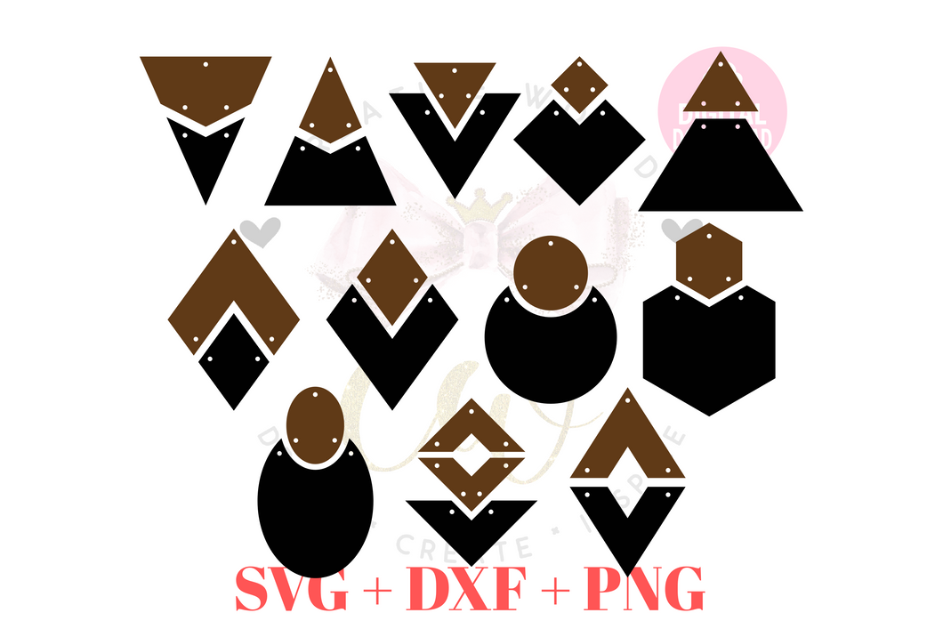 Earring Template | 24 Templates Earring svg | ET007