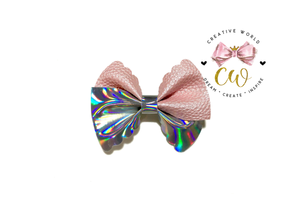 Scallop Pinch Hair Bow Template | CWC160