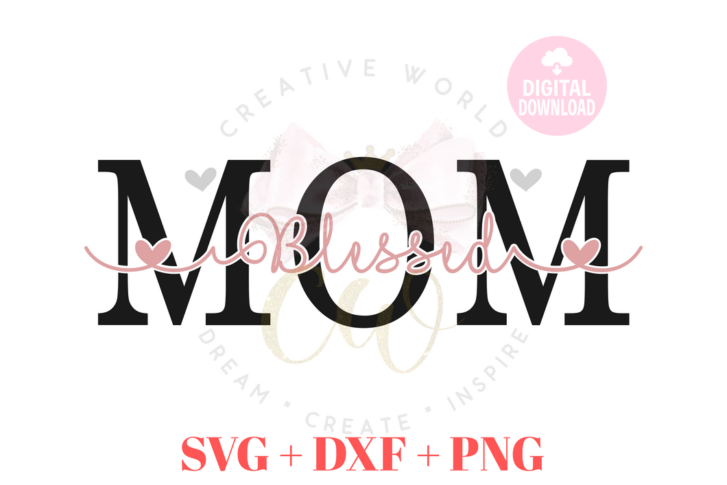 Blessed Mom svg | Blessed svg | Mom svg