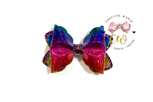 New Trendy Scallop Pinch Hair Bow Template | CWC157