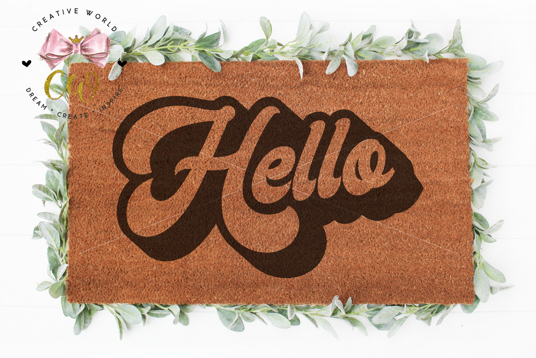 Hello Doormat svg | Hello svg | Welcome svg | Home Decor svg