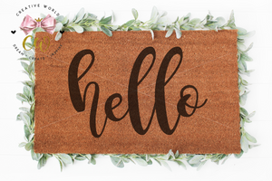 Hello Doormat svg | Hello svg | Welcome svg | Home Decor svg