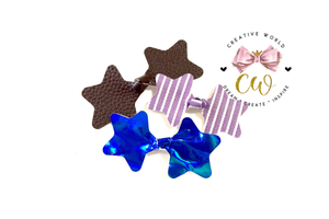 Star Knot Hair Bow Template | CWC108