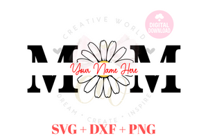 Daisy Mom Split SVG | Daisy svg