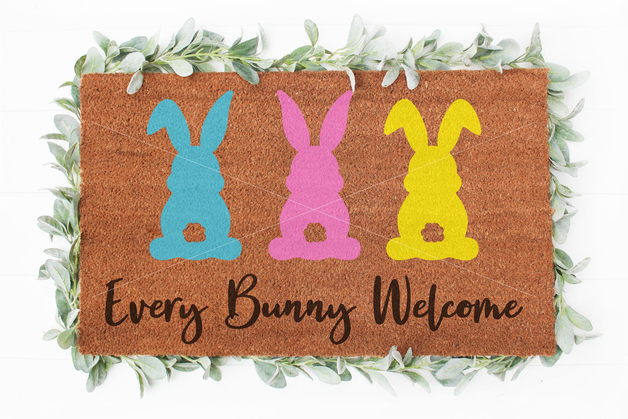 Every Bunny Welcome Easter Doormat