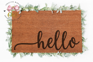 Hello Doormat svg | Hello svg | Welcome svg | Home Decor svg