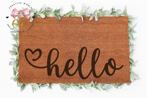 Hello Doormat svg | Hello svg | Welcome svg | Home Decor svg