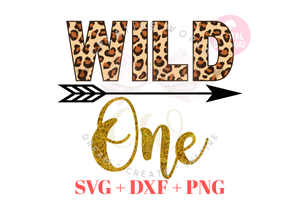 Wild One Birthday svg  | Leopard Birthday SVG