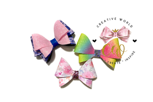 Trendy Hair Bow Template ~ 2 sizes | CWC020