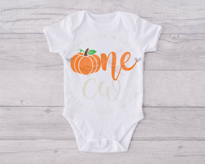 One | Pumpkin One SVG | Baby 1st Birthday SVG