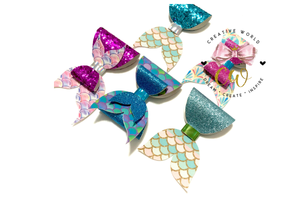 New Mermaid Hair Bow Template | CWC119