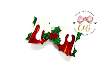 Load image into Gallery viewer, Christmas Holy Berry Hair Bow Template | CWC114
