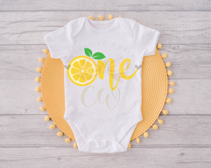 One | Lemon One SVG | My 1st Birthday SVG