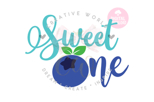 Bundle of 12 ~ Sweet One SVG | Blueberry One SVG | Baby 1st Birthday SVG