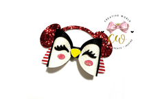 Load image into Gallery viewer, Penguin Hair Bow Template | CWC163
