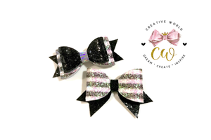 2 in 1 Classic Hair Bow Template ~ 2 Styles | CWC054