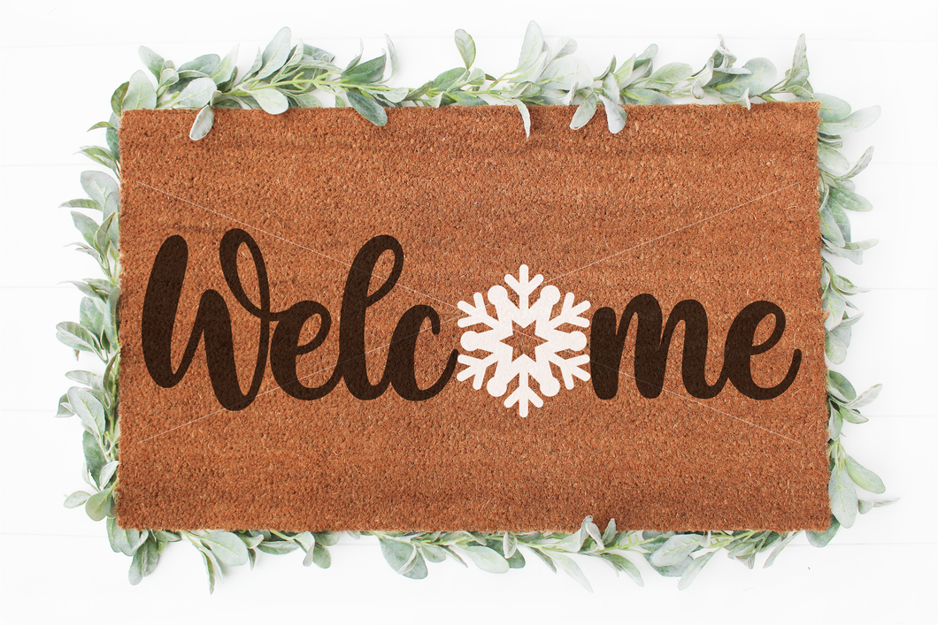 Welcome Snowflake svg | Snowflake svg | Welcome svg | Doormat svg | Home Decor svg