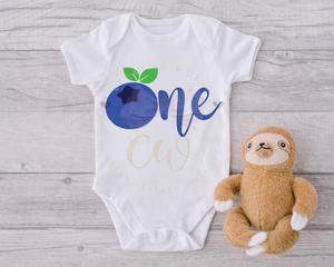 One | Blueberry One SVG | Baby 1st Birthday SVG