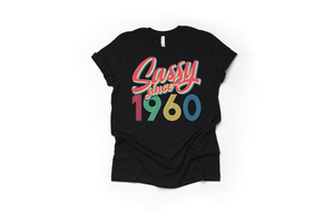 Sassy Since 1960 svg | 1960 svg | Sassy svg | Adult Birthday Shirt svg | Birthday svg