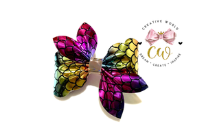 New Classic Scallop Pinch Hair Bow Template | CWC097