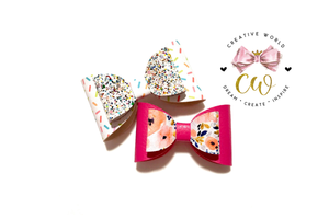 Simple Hair Bow Template | CWC136