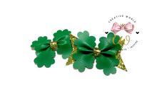 Load image into Gallery viewer, New 2 in 1 St Patricks Pinch Hair Bow Template | CWC131
