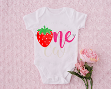 Load image into Gallery viewer, One | Strawberry One SVG | Baby 1st Birthday SVG
