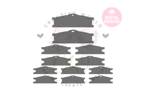 Bow Display Card | 12 Templates | BDC022