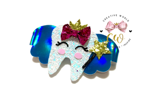 New Cute Tooth Fairies Hair Bow Template | CWC109