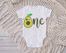 Load image into Gallery viewer, One | Avocado One SVG | Baby 1st Birthday SVG
