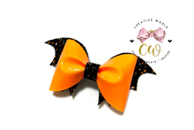 Load image into Gallery viewer, New Halloween Bat Hair Bow Template | CWC087
