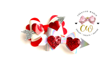 Load image into Gallery viewer, New Cupid Love Hair Bow Template | CWC129
