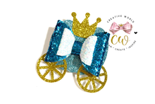 Load image into Gallery viewer, Princess Pumpkin Carriage Hair Bow Template | CWC073
