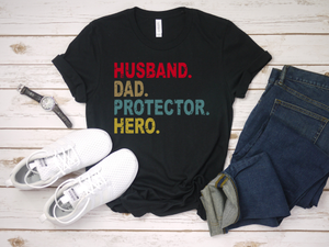 Husband Dad Protector Hero svg | Daddy | Distressed