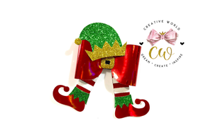 Christmas Elf Hair Bow Template | CWC046